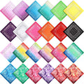 Syhood 24 Pcs Cotton Tie Dye Bandanas Bulk Paisley Bandanas Cowboy Headwrap Scarf Halloween Hiphop Handkerchief for Men Women