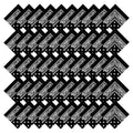 50 Pcs Bandanas Bulk Large Bandana Headband Paisley Cowboy Bandana Scarf Handkerchief for Women Men - color: Black