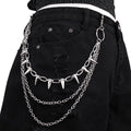 Pants Chains Hip Hop Punk Jeans Wallet Chain Goth Layered Waist Belt Chain Clothing Accessories for Women Men - color: 3 Chains Rivet