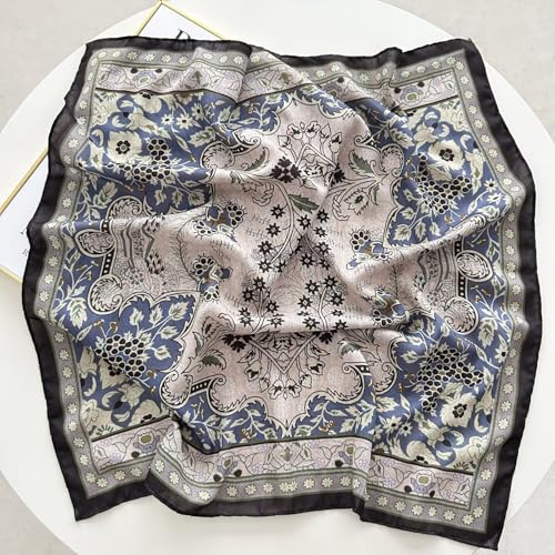 K-Elewon Women Medium Square Scarf Head Scarf Neck Scarf Hair Scarf Head Sleeping Wraps Bandana Scarfs for Women - color: V21