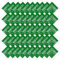 50 Pcs Bandanas Bulk Large Bandana Headband Paisley Cowboy Bandana Scarf Handkerchief for Women Men - color: Green