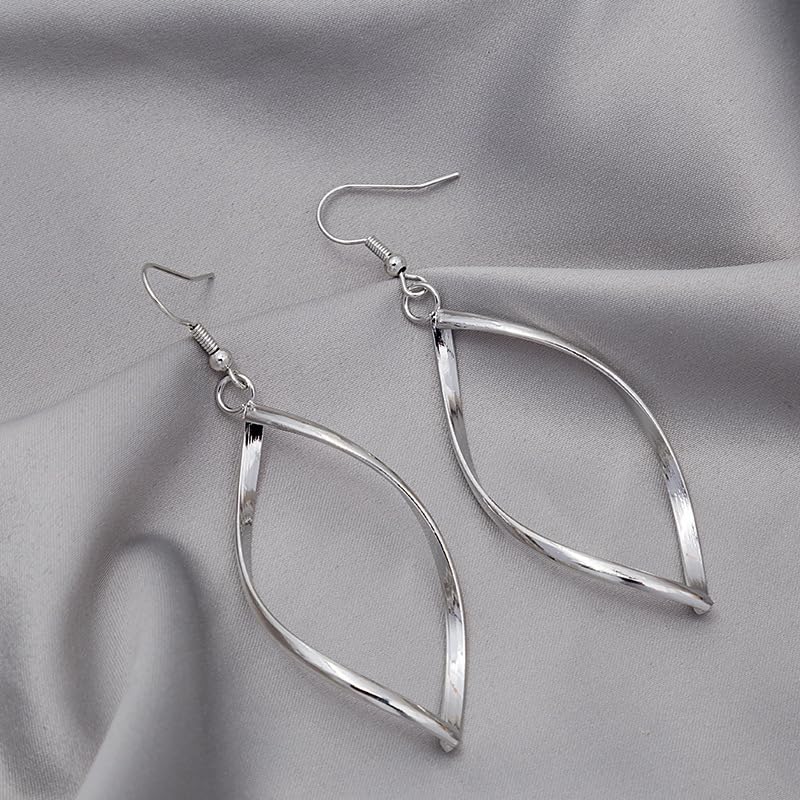 9 Pairs Silver Dangle Earrings for Women Set Retro Vintage Statement Bohemia Boho Drop Earrings Summer Jewelry for Women - style: B