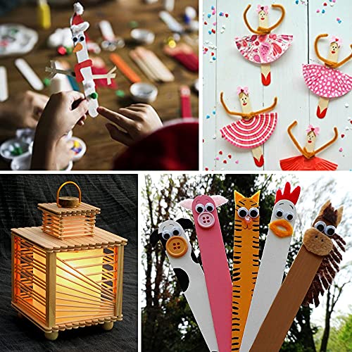 Mibly 4 Style 500 Pcs Assorted Wooden Wax Sticks for Body Legs Face and Small Medium Large Sizes Eyebrow Waxing Applicator Spatulas for Home and Spa Usage - size: Assorted Pack of 500