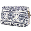 Narwey Cute Makeup Bag Travel Cosmetic Bag Organizer Toiletry Bag Make Up Bags with Compartments for Women Girls (Large, Elephant) - color: Elephant, style: Large
