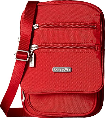 Baggallini Journey Crossbody Bags for Women 9x6 Small Lightweight Travel Handbag W/RFID - color: Apple