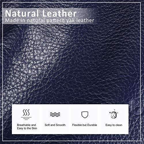 befen Genuine Leather Small Crossbody Bags for Women Cell Phone Bag Cross Body Purses,Silver Zipper - color: Navy Blue