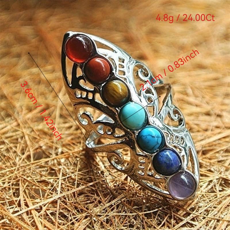 Turquoise Western Rings for Women Adjustable Country Rings Vintage Turquoise Open Ring Western Country Jewelry Gifts - style: Style1