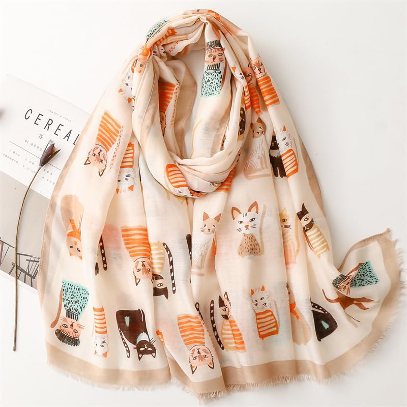 WZX Boho Scarf for Women, 70"x35" Large Lightweight Shawl Wrap for Travel, Sun Protection, Office & All-Season Wear - color: 013
