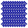 50 Pcs Bandanas Bulk Large Bandana Headband Paisley Cowboy Bandana Scarf Handkerchief for Women Men - color: Royal Blue