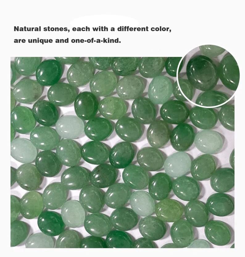 Green Aventurine Stone Pendant Necklace for Women Dainty 18K Plated Gold Chain Choker Necklace,Layered Necklace,Jewelry Set Non Tarnish - color: Green-3pcs
