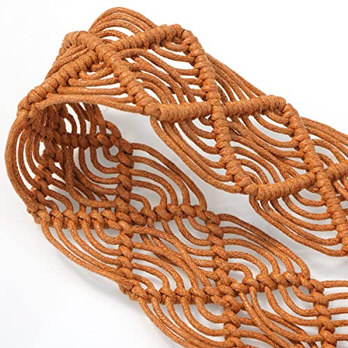 Suyi Boho Belt for Women Braided Woven Belts Bohemian Waist Belts for Dress - color: Brown 1