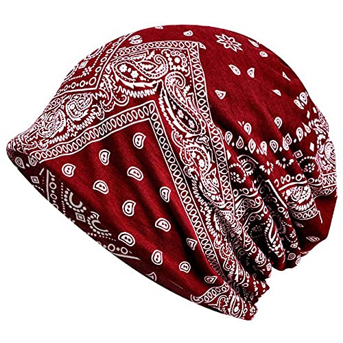 Women's Baggy Slouchy Beanie Chemo Hat Cap Scarf - color: ?4 Pack-multicolor E