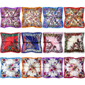 12 Set Mixed Designs Small Square Satin Womens Neck Head Scarf Scarves Bundle - color: Set J