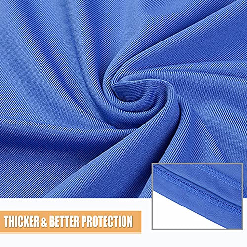 Neck Gaiter Bandana Face Mask: Sun Cooling Scarf Gator Cover Head for Men Women - color: Navy&royal Blue&grey&black