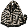 WZX Boho Scarf for Women, 70"x35" Large Lightweight Shawl Wrap for Travel, Sun Protection, Office & All-Season Wear - color: 001