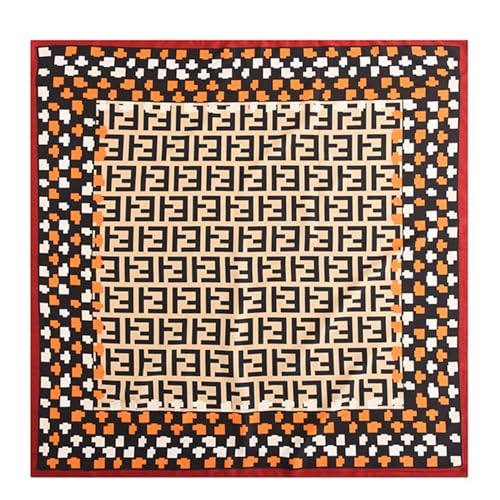 Women's Square Silk Like Head Scarf Large 35 inch Silk Feeling Hair Wrapping Satin Scarves for Sleeping Bandanas - color: A006-1 Twill Red