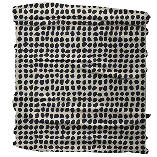 Karma Gifts Black Dots Headband for Women - Medium - Fabric Headband and Stretchy Hair Scarf - Black And White - color: Black Dots, size: 1 Count (Pack of 1)