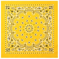 Rothco Trainmen Paisley Bandana - Standard - 22" X 22" - color: Yellow
