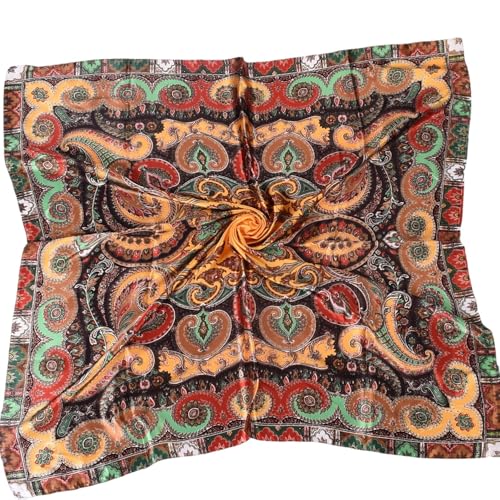 Headscarf Large Square Women Scarf 35" Fashion Scarves Silk Feeling Hairscarf - color: A116