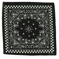 Motique Accessories Skull Bandana - color: Checkered