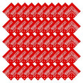 50 Pcs Bandanas Bulk Large Bandana Headband Paisley Cowboy Bandana Scarf Handkerchief for Women Men - color: Red