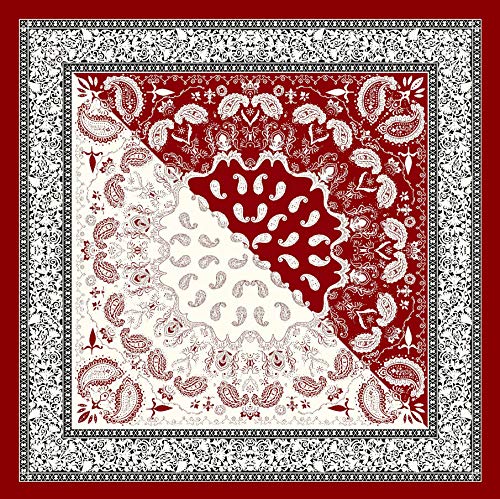 Headscarf Large Square Women Scarf 35" Fashion Scarves Silk Feeling Hairscarf - color: A114