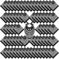 100 Pack Bandanas Bulk Paisley Multipurpose Headwrap Unisex Cowboy Neckerchief Scarf Face Cover Neck Gaiter - color: Black