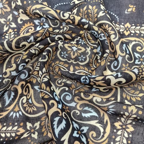 Large Cotton Bandana Lightweight Head Hair Scarf Headbands Wraps Cover Handkerchiefs for Women Men 25 x 25 inch - color: Rt09