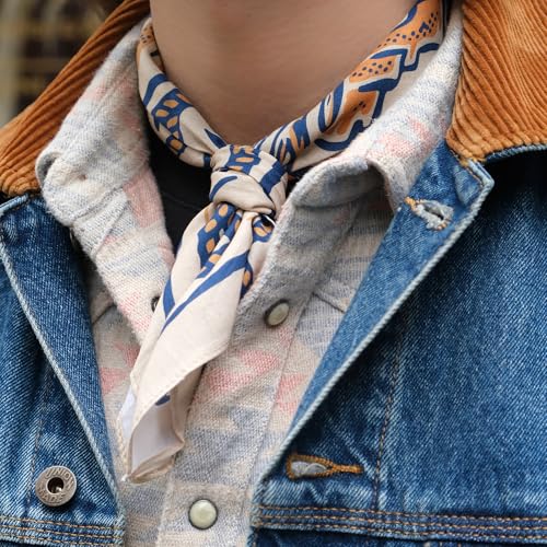22"x22" Multi-Purpose 100% Cotton Bandana Face Mask(3-Pack) - color: Frontier Assorted