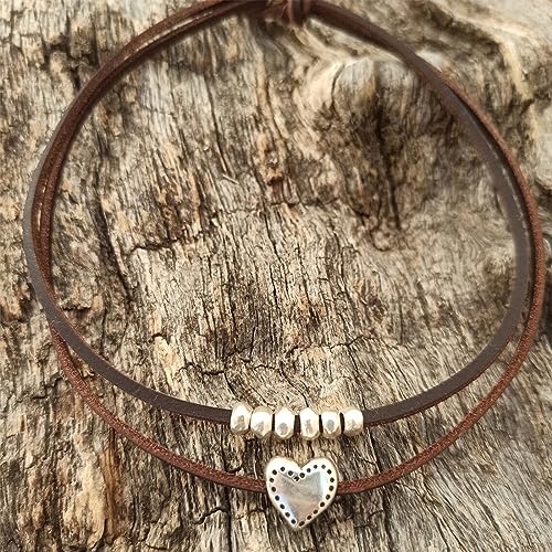 Boho Outfits for Women Boho Necklaces Country Concert Outfits Nashville Western Jewelry Choker Necklaces Long Leather Necklace Western Dress Jewelry Country Cowgirl Accessories Gifts - color: J:Heart Beaded Choker
