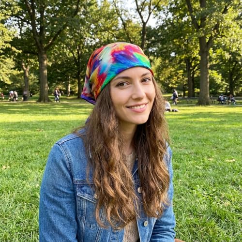 Women's Small 21 inch 100% Silk Scarf Bandana for Head Neck Hair | 100% Mulberry Silk Lightweight Designs Gift-Ready Packaging For Hair Fashion 21"x21" Printed - color: 102multicolor