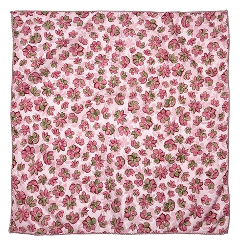 Cotton Bandana,Large Bandanas for Women,Head Coverings for Women,Head Scarf Handkerchief, Square Headband 27" x 27" - color: 27-16-petal-pink