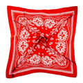 DOOBO Satin Head Scarf - 27.5 Inches Silk Bandana Hair Wrap Square Scarf for Women & Girls - color: Red
