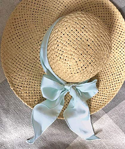 GERINLY Solid Color Long Neckerchief Pure Skinny Scarf Necktie for 50's Costume Party Wedding Cosplay Accessory Headband - color: Greenblue
