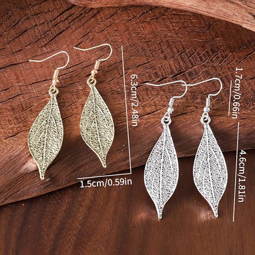 Boho Teardrop Earrings, Handmade Copper Bohemian Earrings, Dangle Antique Ethnic Jewelry for Women - color: Vintage Silver