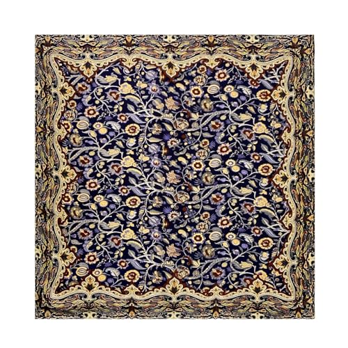 K-Elewon Large Square Scarf 43" Silk Scarf Fashion Scarves Silk Feeling Hair Wrapping Scarfs Night Sleeping Headscarf - color: Vb05