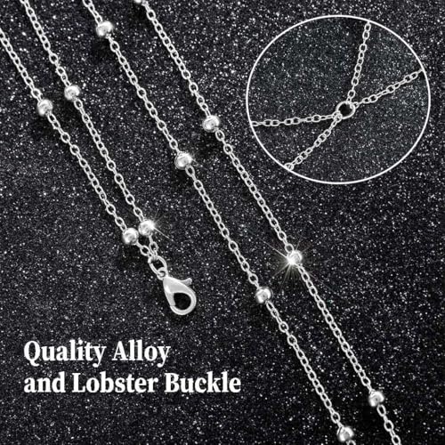 Rhinestone Waist Chains Crystal Waist Chain with Pendant Abdominal Chain Thin Minimalist Body Chain Jewelry for Women Beach Rave - style: B-Beads-Sliver