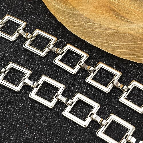 Women's Chain Belt Metal Waist Belt Chunky Belly Link Belt - color: 23025 Silver, size: XL: 59 in