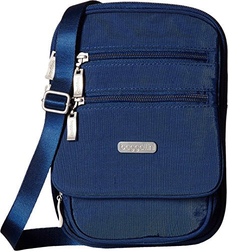 Baggallini Journey Crossbody Bags for Women 9x6 Small Lightweight Travel Handbag W/RFID - color: Pacific