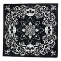 Vamqor 12pcs Bandana for women and men 100% Cotton Custom Fashion Paisley Design Multifunctional Outdoor Square Handkerchief - color: Skull