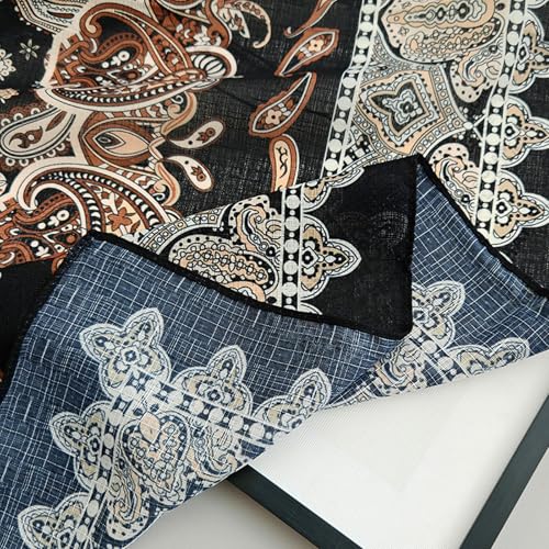 41" Large Square Scarf Hairscarf Fashion Scarves Hair Wrapping Scarfs Night Sleeping Headscarf for Women B06 - color: B0613