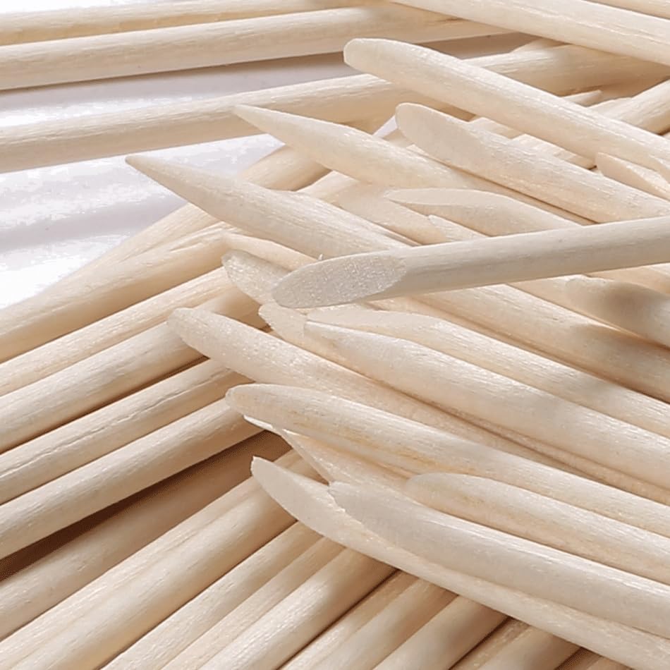 120 Pcs Wooden Wax Sticks - Borogo Waxing Sticks - For Body Legs Face Eyebrow Waxing Applicator Spatulas for Hair Removal or Wood Craft Sticks