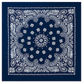 Rothco Trainmen Paisley Bandana - Standard - 22" X 22" - color: Navy Blue