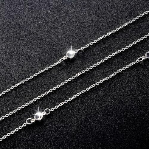Rhinestone Back Chain Necklace for Women Bridal Wedding Sexy Rhinestone Backdrop Chain Waist Belly Chains Trendy Body Chains Jewelry - style: 3Silver