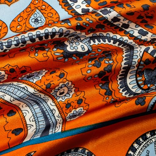 RIIQIICHY Women Head Hair Scarf Like Satin Silk Scarf Sleeping Hair Wrapping Night 27.5" - color: C007