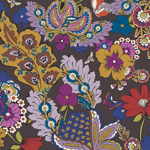 Vera Bradley Women's Premium Cotton Roxbury Crescent Shoulder Bag - color: Colorful Bouquet