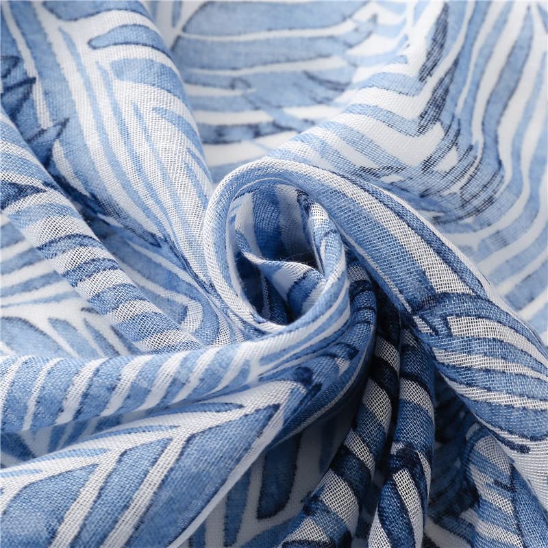 WZX Boho Scarf for Women, 70"x35" Large Lightweight Shawl Wrap for Travel, Sun Protection, Office & All-Season Wear - color: 011