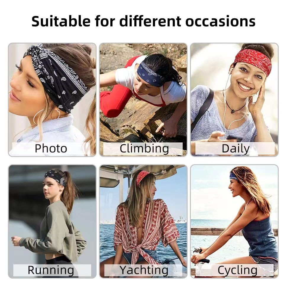 Leopard print Headband Fashion Wide Headband Knoted Turban Yoga Workout Head Bands Hair Accessories For Women (Leopard print, Pack of 2) - color: Leopard print, size: 1 Count (Pack of 2)